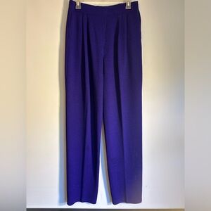ST.JOHN COLLECTION SANTANA KNIT EMERALD PURPLE PULLON WOMEN’S PANTS SIZE 12